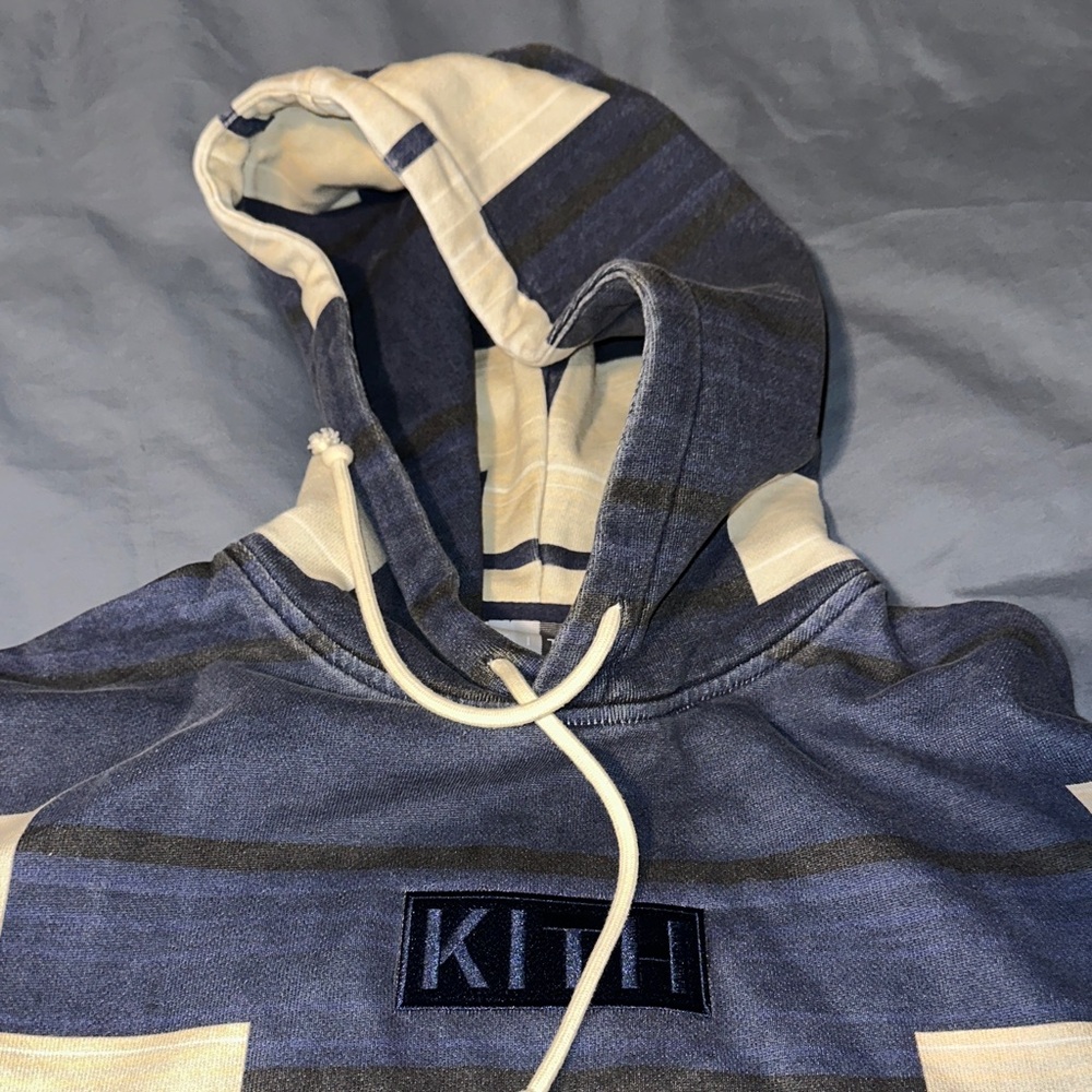 Kith Blue and Cream Hoodie